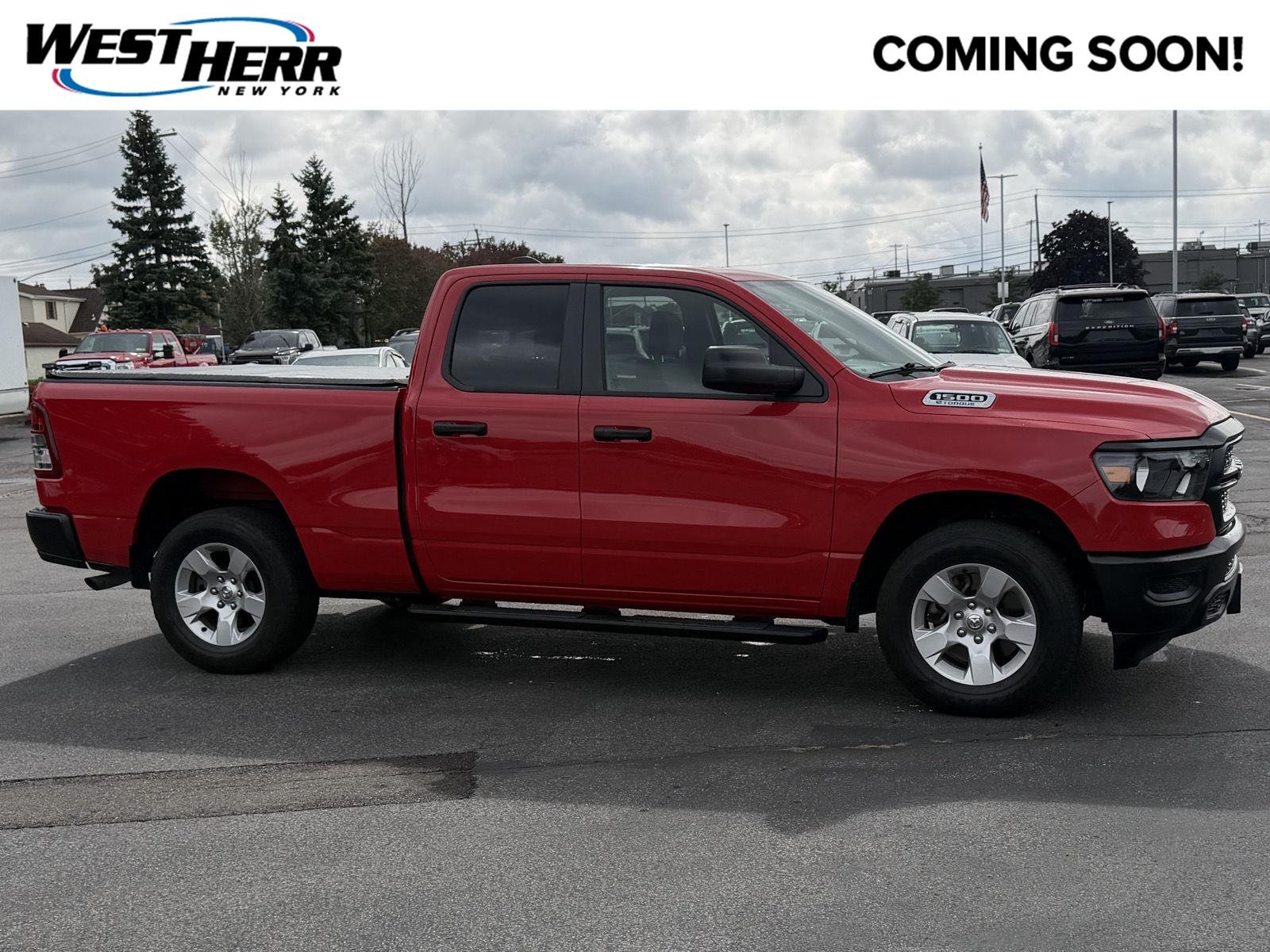 Used 2024 Flame Red Clearcoat Ram Tradesman image 1