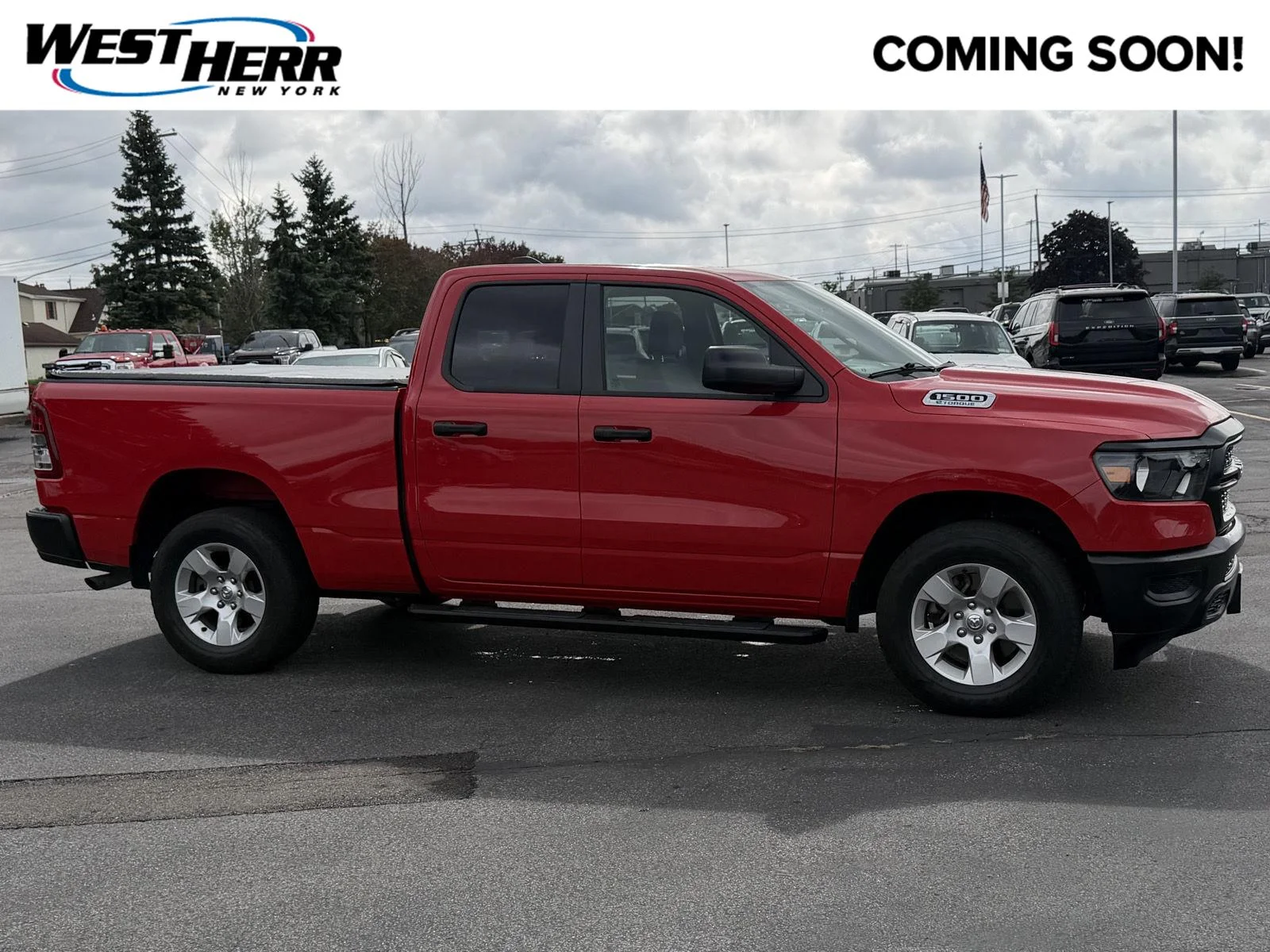 Used 2024 Flame Red Clearcoat Ram Tradesman image 1