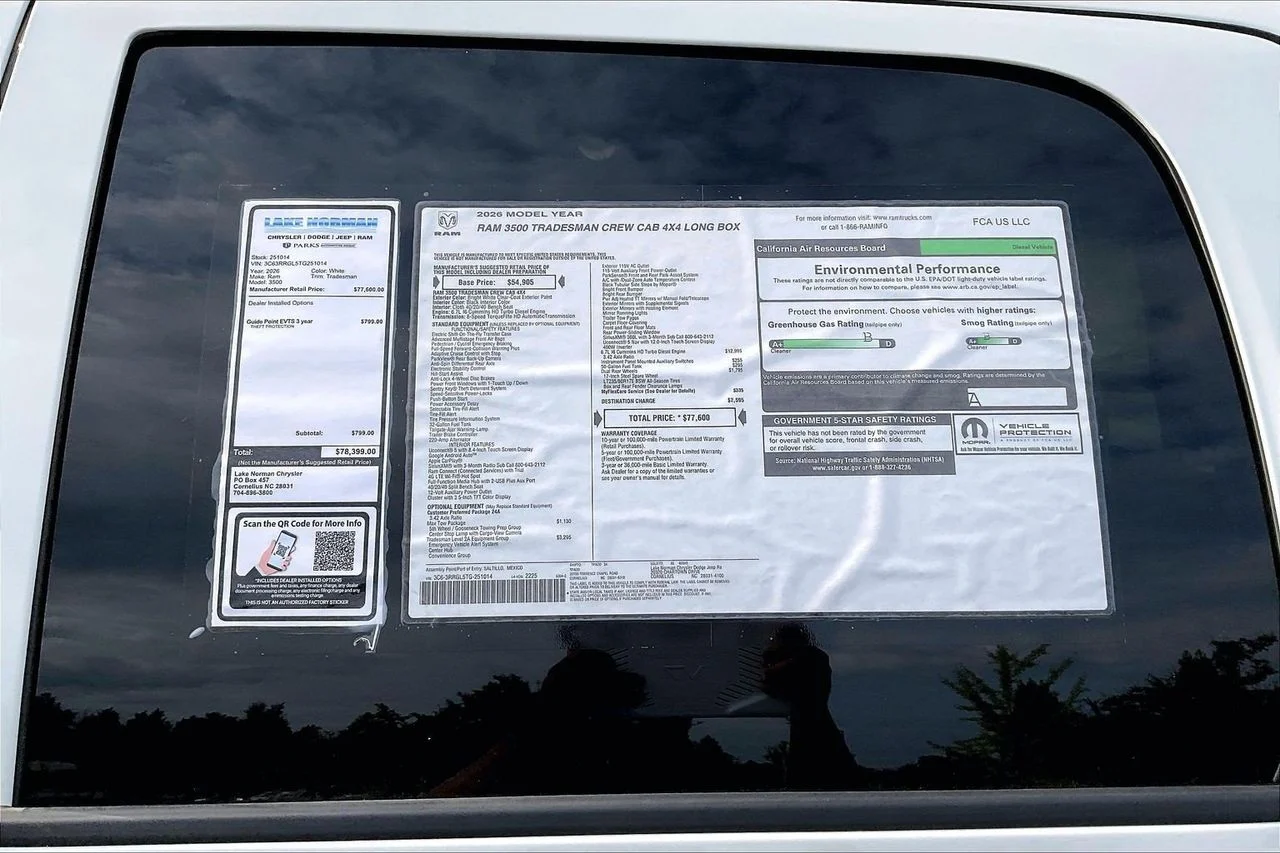 New 2026 Bright White Clear-Coat Exterior Paint RAM Tradesman image 34
