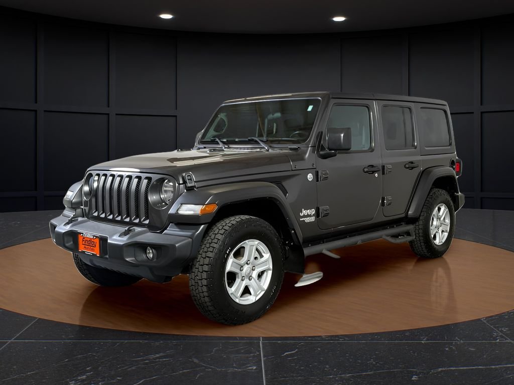 Used 2020 Gray Jeep Unlimited Sport S image 1