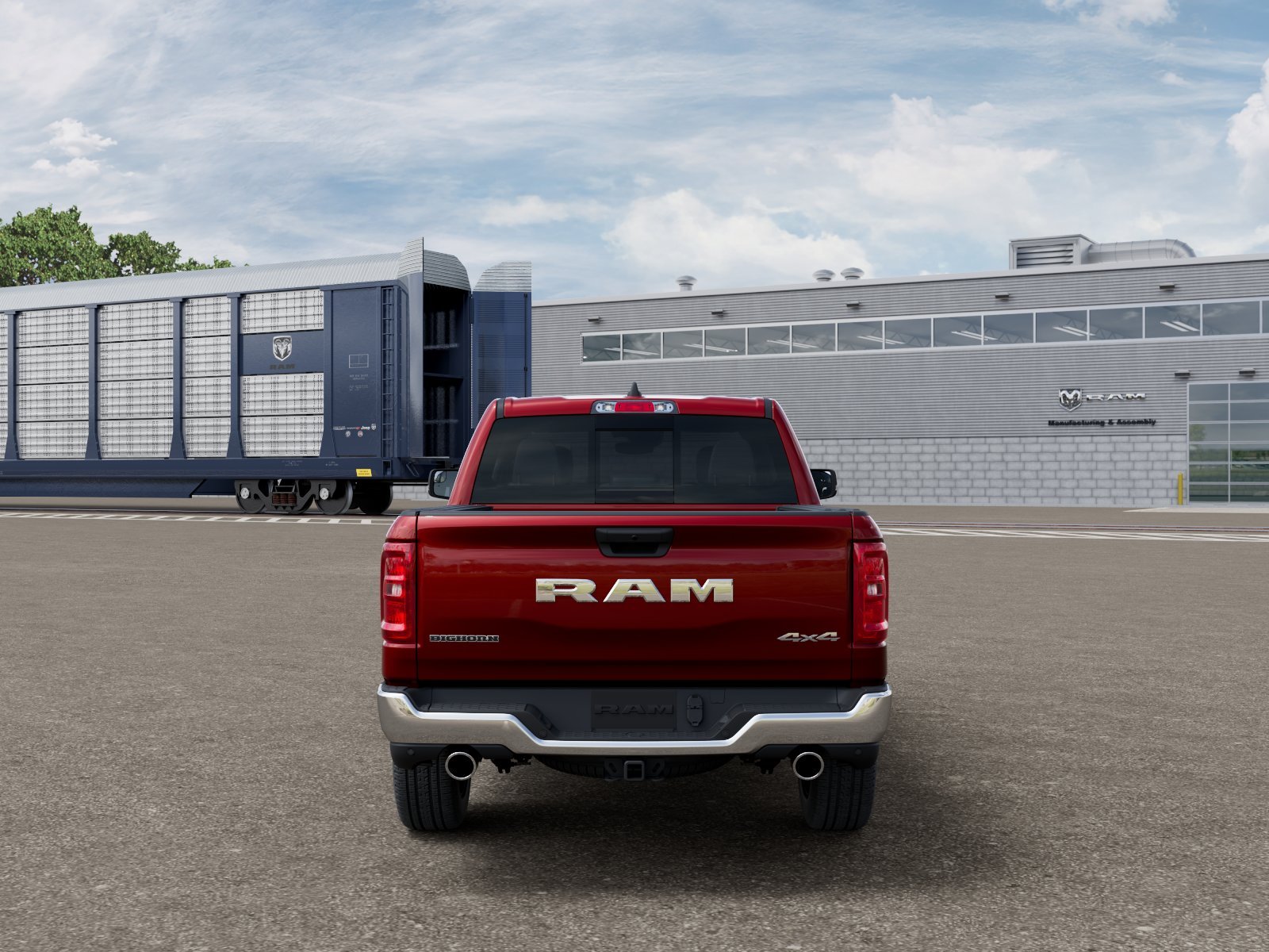 New 2026 Molten Red Pearl-Coat Exterior Paint RAM BIG HORN image 7