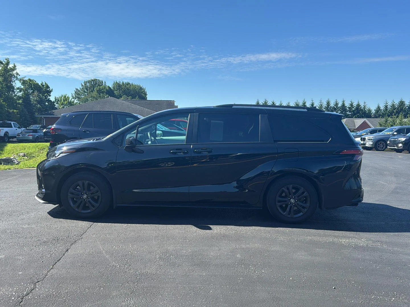 Used 2025 Midnight Black Metallic Toyota XSE image 6