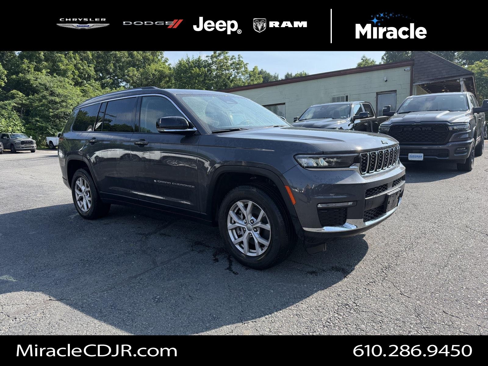 Used 2021 Baltic Gray Metallic Clearcoat Jeep Limited image 1