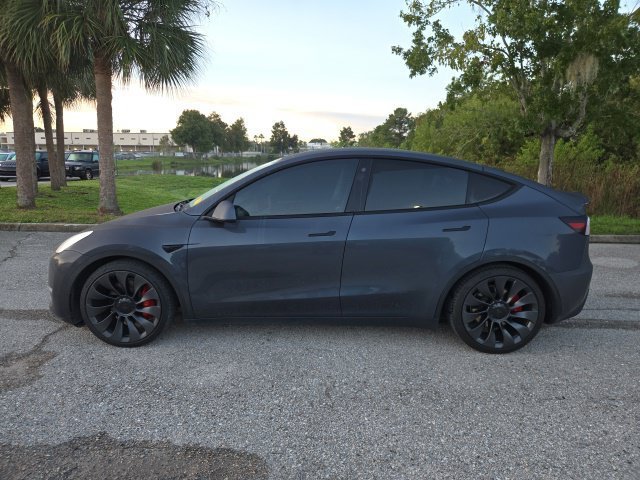 Used 2023 Midnight Silver Metallic Tesla Performance image 2