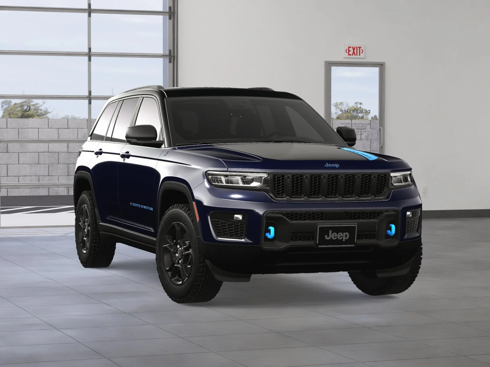 New 2024 Midnight Sky Exterior Paint Jeep Trailhawk 4xe image 38