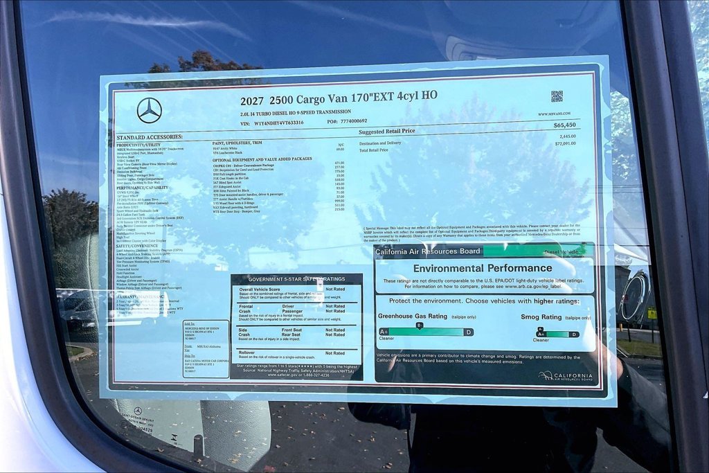 New 2027 Arctic White Mercedes-Benz Cargo 170 WB image 13