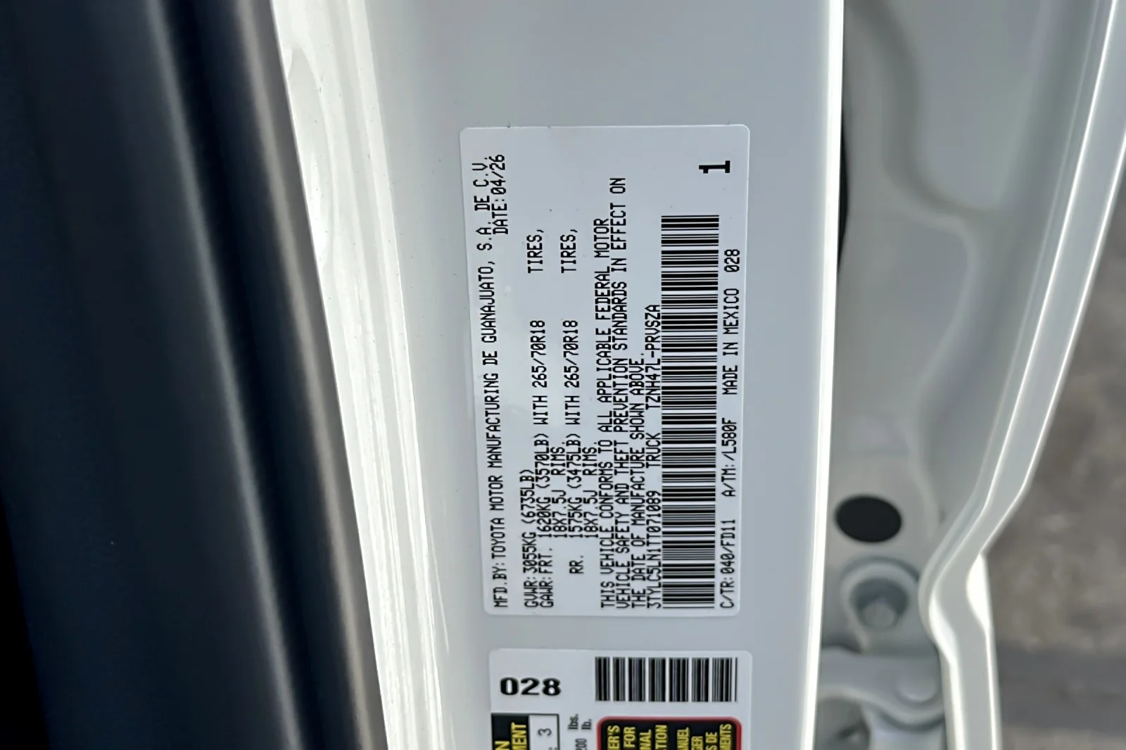 New 2026 Ice Cap Toyota Tacoma TRD Off-Road image 26
