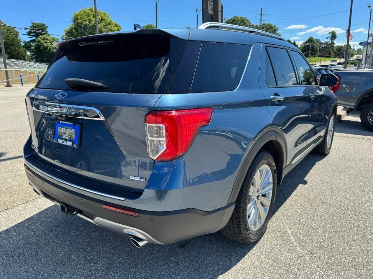 Certified Used 2020 Blue Metallic Ford Limited 4WD image 3