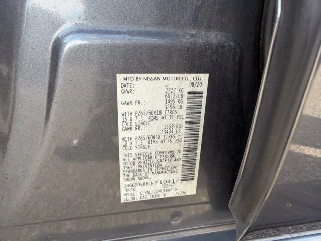 Used 2020 Gun Metallic Nissan SV image 17