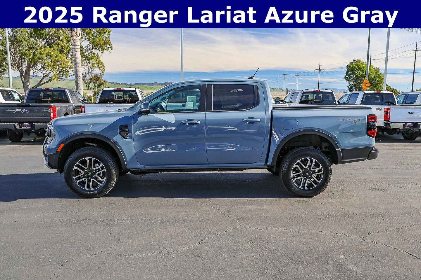 New 2025 Azure Gray Metallic Tri-coat Ford LARIAT® image 9