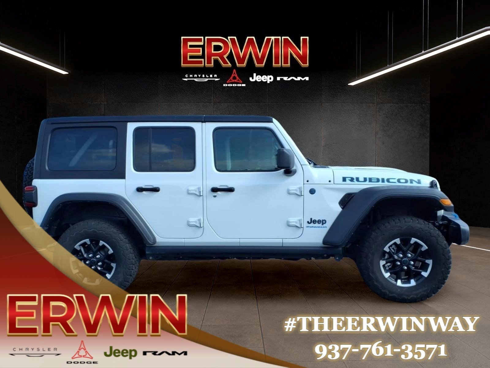 Certified Used 2025 Whit Jeep Rubicon 4xe image 8