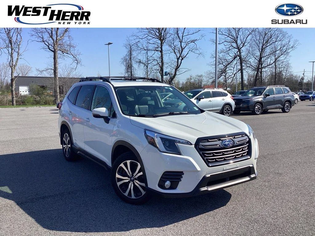 Used 2023 Crystal White Pearl Subaru Limited image 1