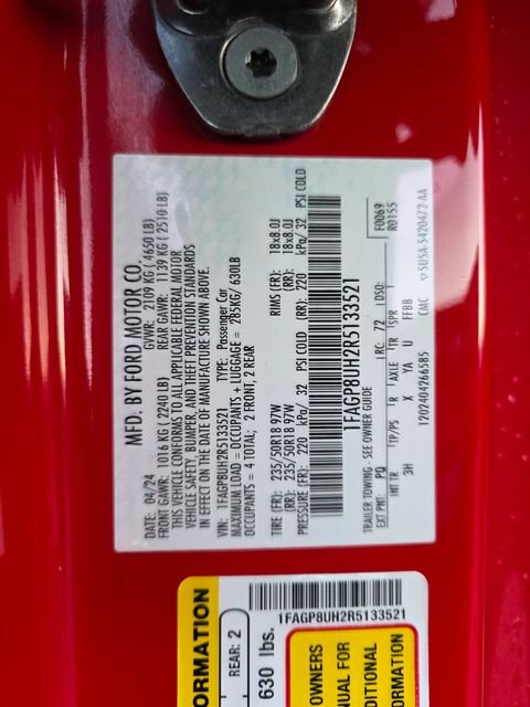 Used 2024 Red Ford EcoBoost Premium image 27