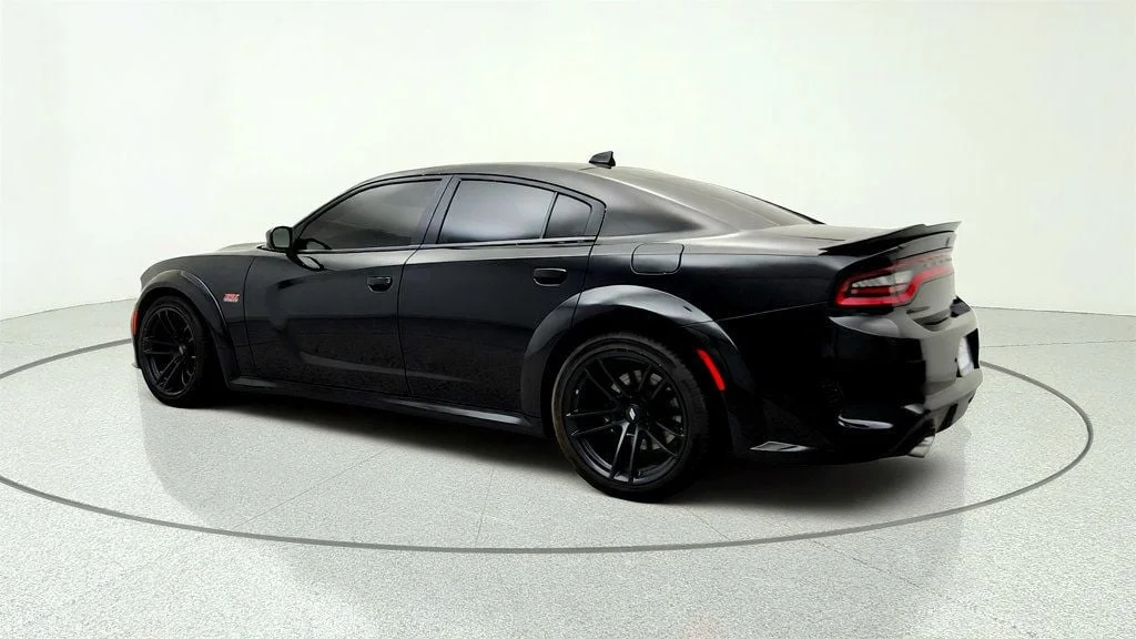 Used 2021 Pitch Black Clearcoat Dodge Scat Pack Widebody RWD w/ Plus Group & Technology Group image 7