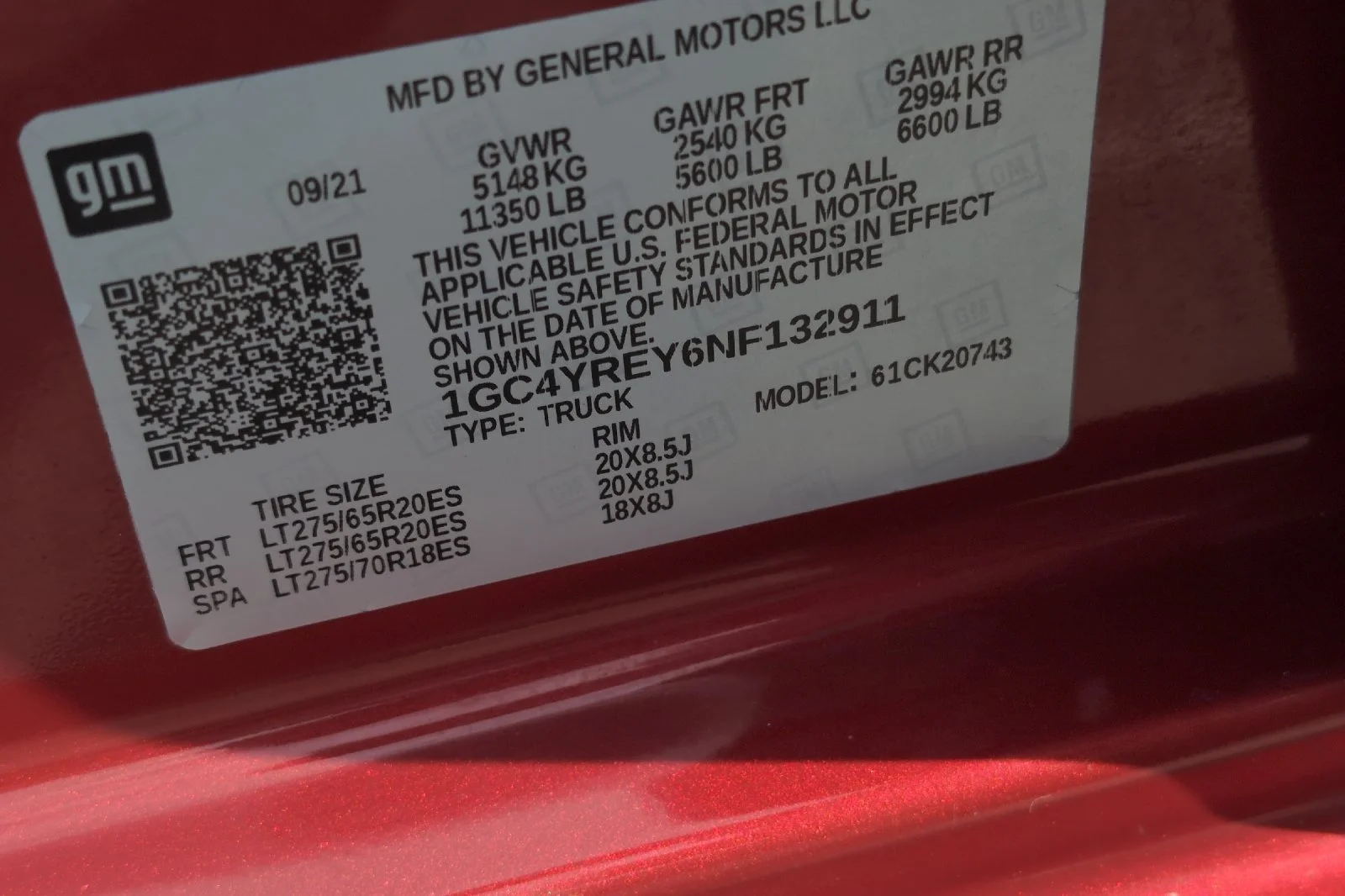Used 2022 CHERRY RED TINTCOAT Chevrolet High Country image 30