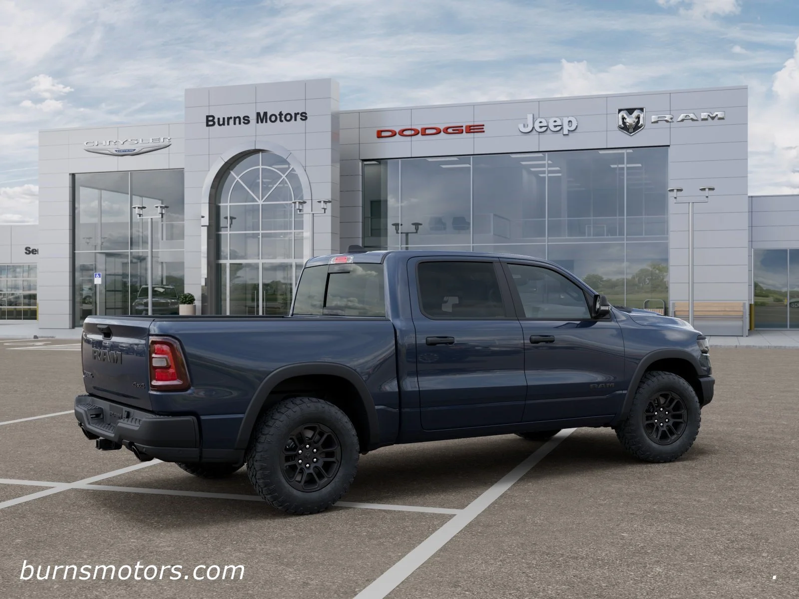 New 2026 Forged Blue Metallic Exterior Paint RAM Rebel image 4