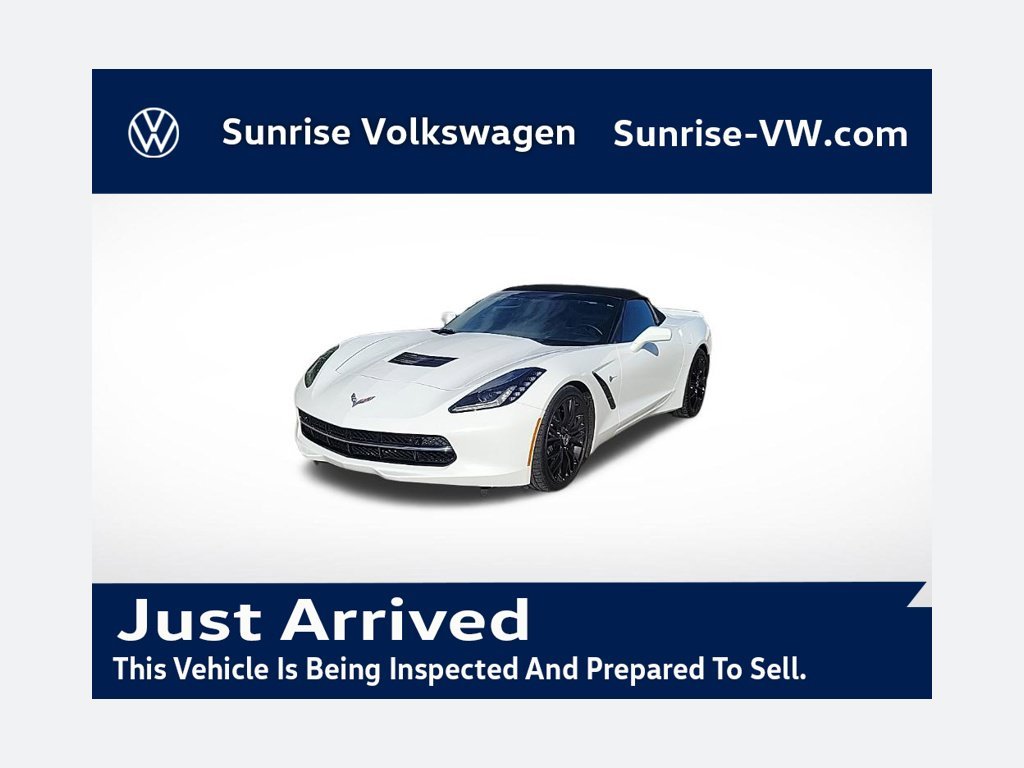 Used 2016 White Chevrolet Stingray Z51 image 1