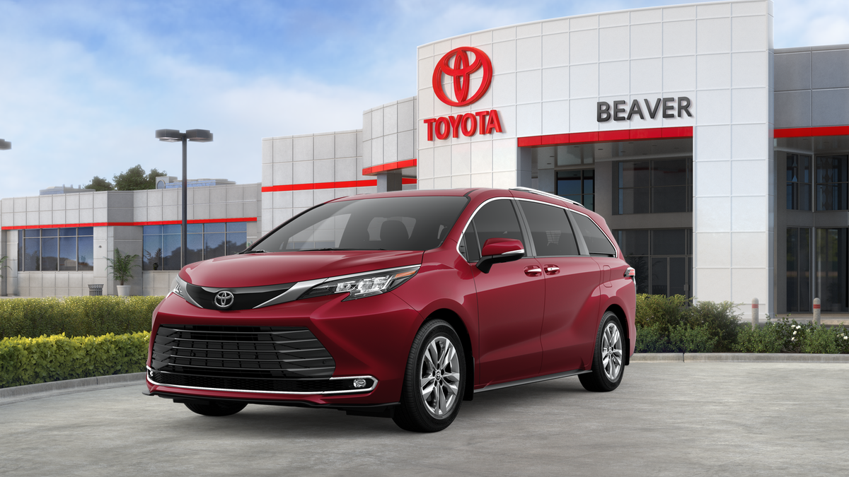 Red (Ruby Flare Pearl) 2026 Toyota Sienna Minivan Front-Wheel Drive 