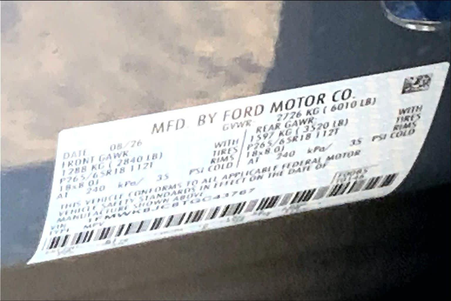 New 2026 Vapor Blue Metallic Ford Tremor® image 21