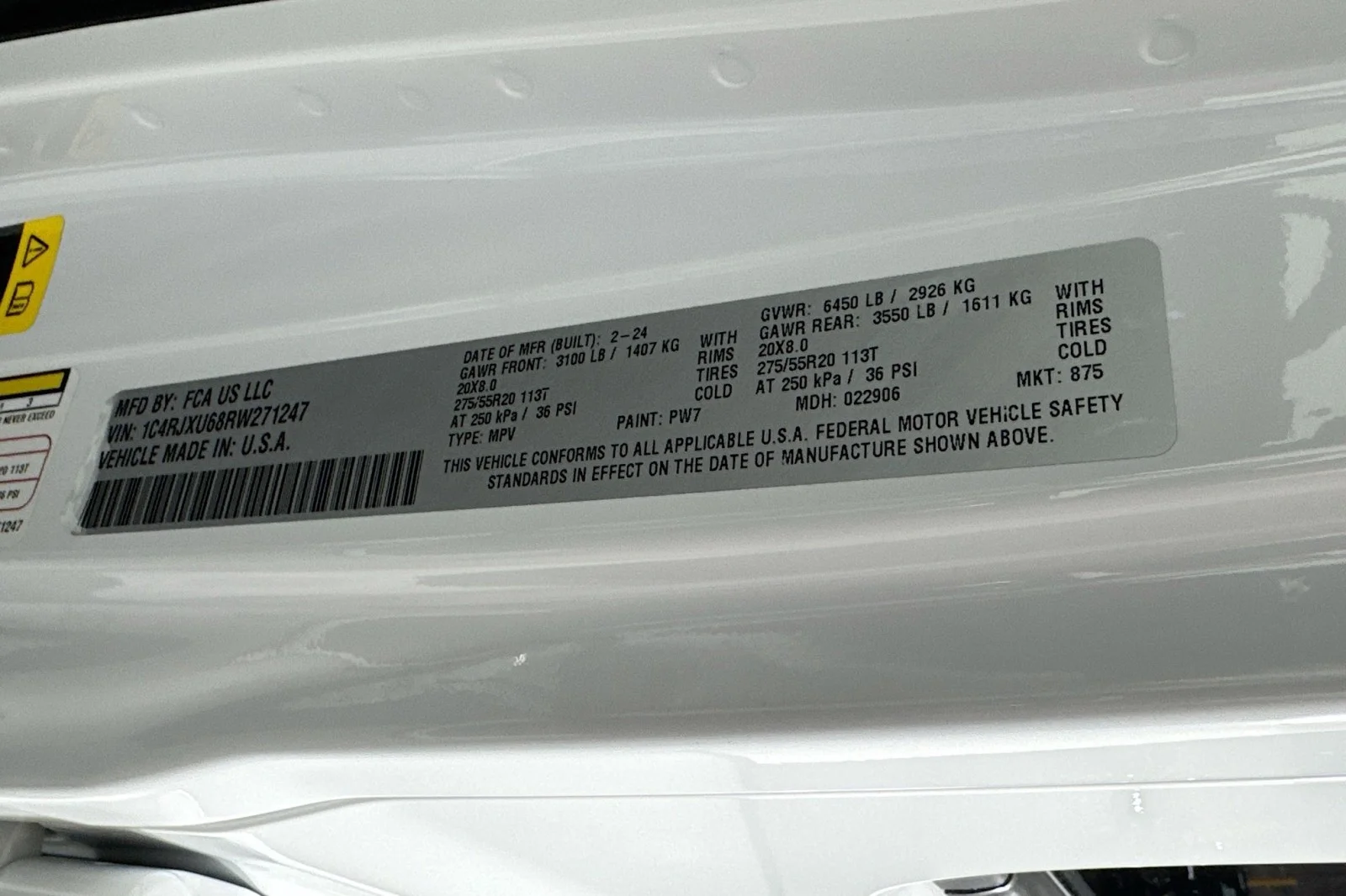 Used 2024 BRIGHT WHITE Jeep High Altitude image 24
