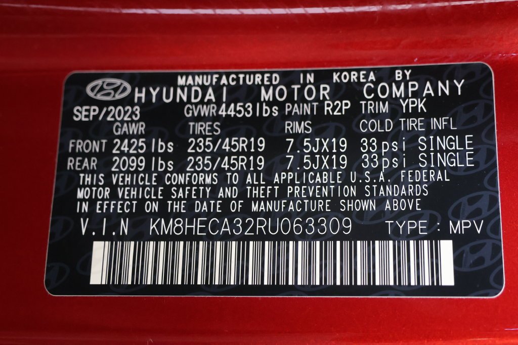 Certified Used 2024 Red Hyundai Limited image 30