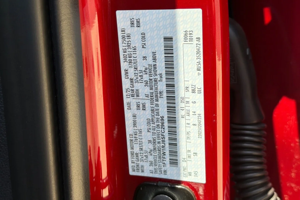 Used 2025 RED Ford Raptor image 28