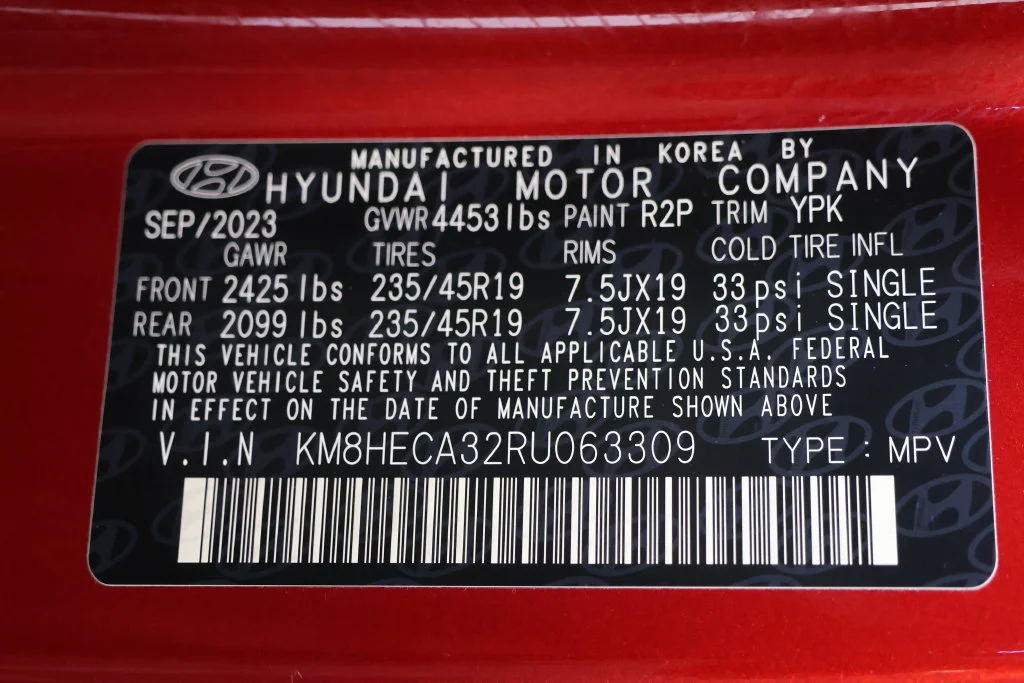 Used 2024 Red Metallic Hyundai Limited image 30