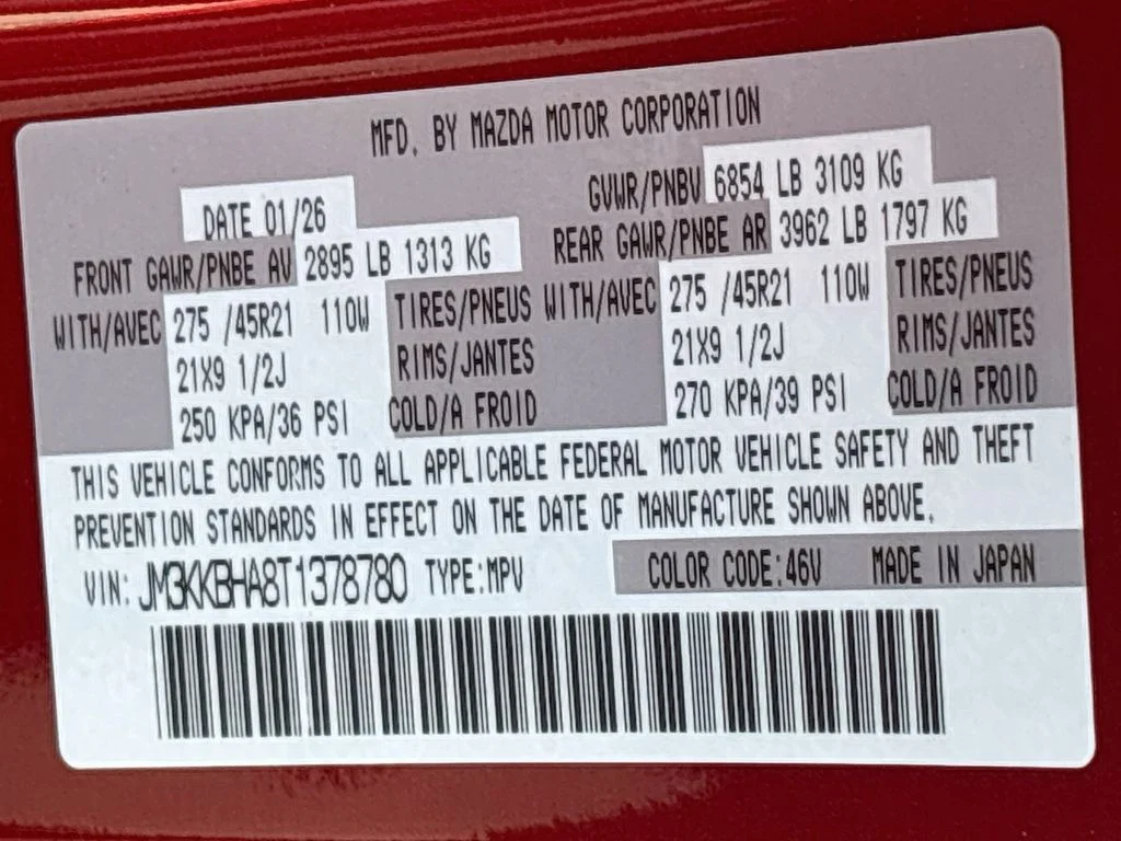 New 2026 Soul Red Crystal Metallic Mazda Preferred AWD image 34