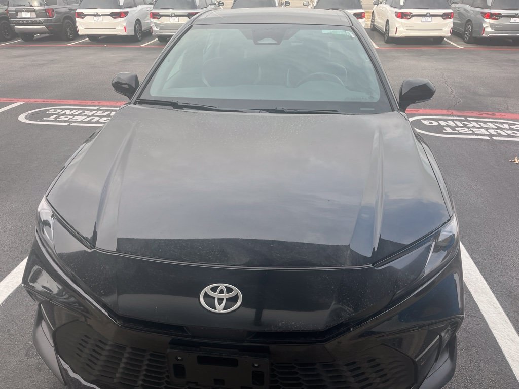 Used 2025 Midnight Black Metallic Toyota SE image 2