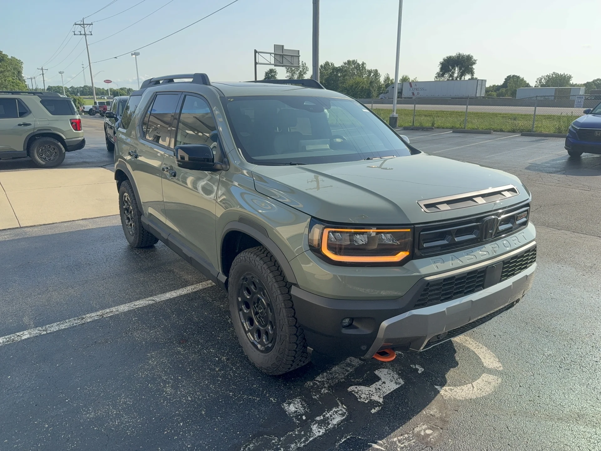 New 2026 Ash Green Metallic Honda TrailSport Elite Blackout image 3