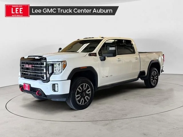 Used 2021 Summit White GMC AT4 image 1