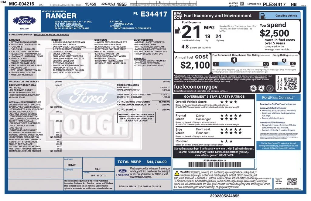 Used 2023 Black Ford XLT image 39