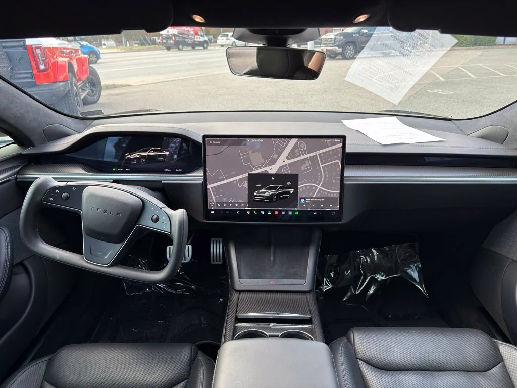 Used 2021 Black Tesla Plaid image 8