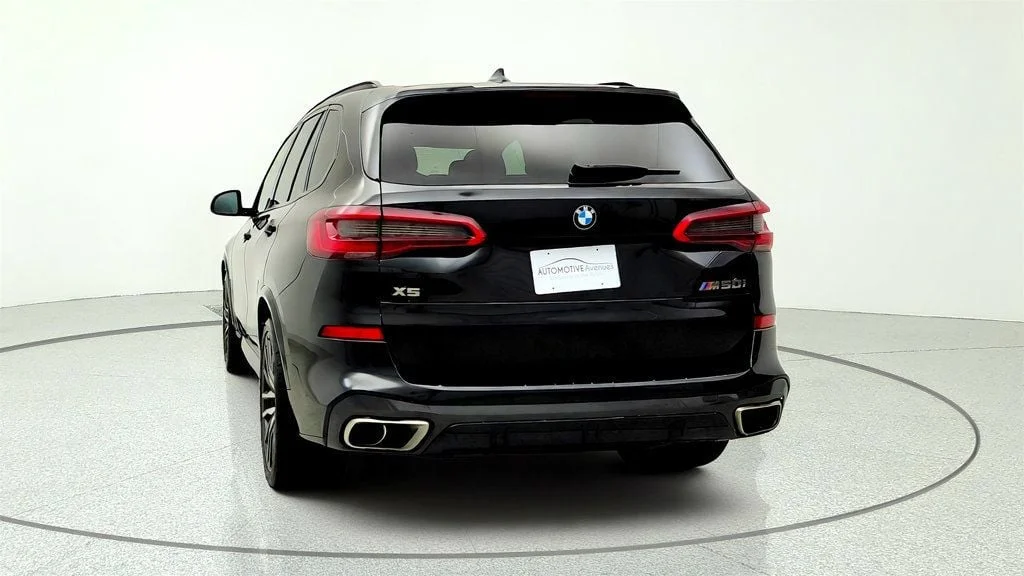 Used 2020 Black Sapphire Metallic BMW M50i Sports Activity Vehicle w/ Executive Pkg & Merino Leather image 6