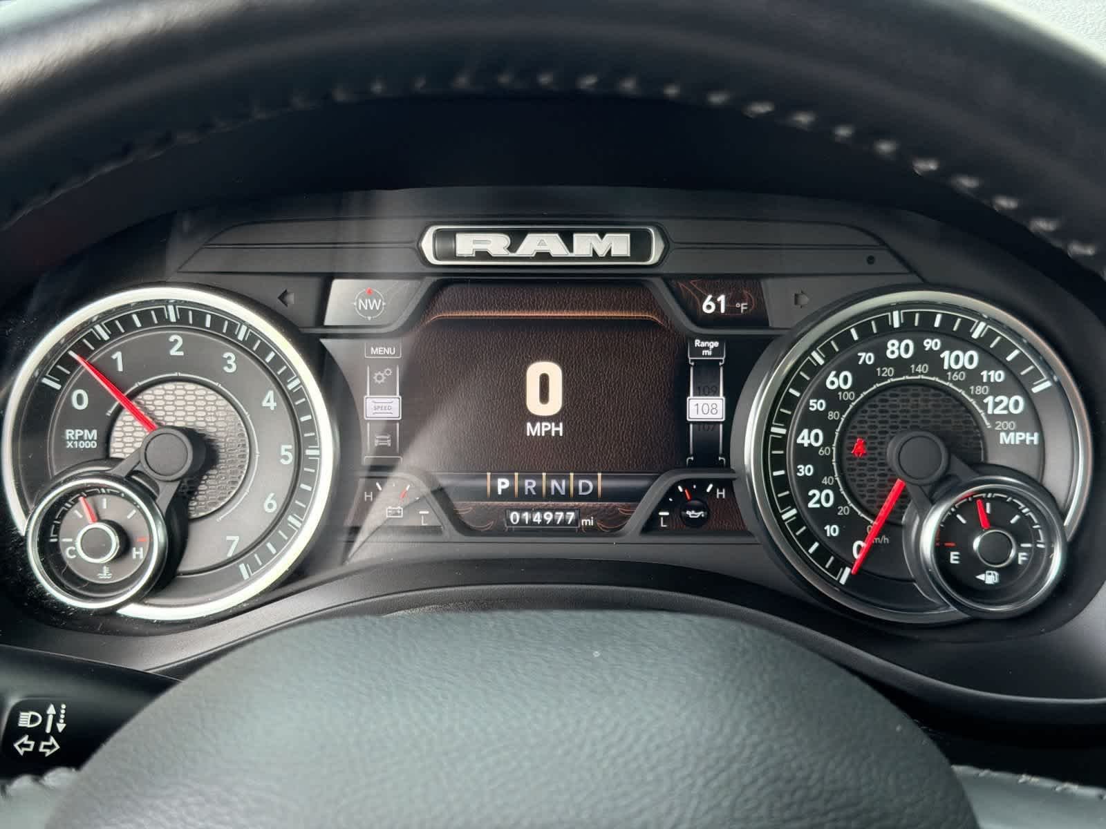 Used 2023 Diamond Black Crystal Pearlcoat Ram Laramie image 34