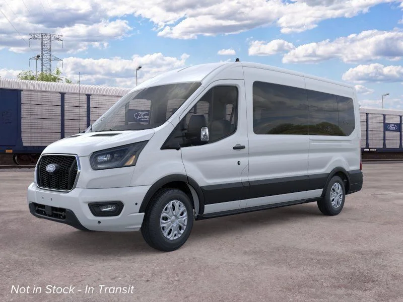 New 2026 White Ford XLT Passenger Van image 2