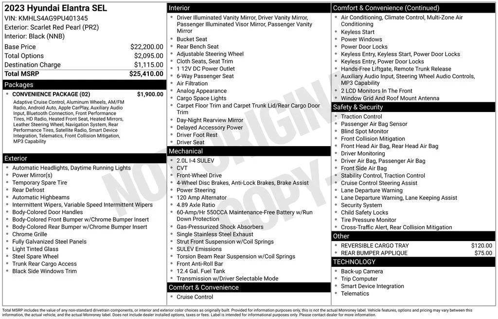 2023 Hyundai Elantra 2.0 SEL IVT SULEV's photo