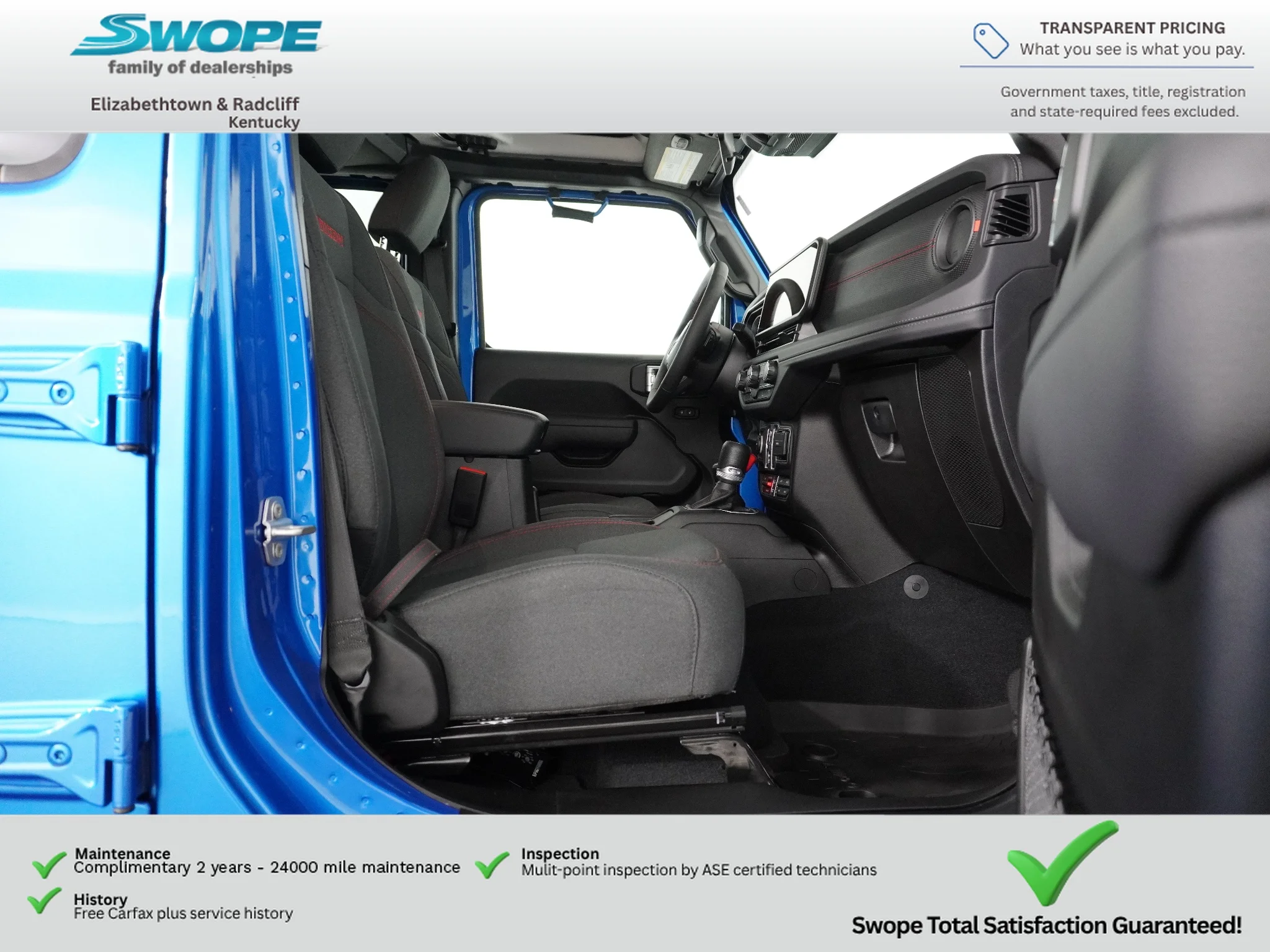 Certified Used 2024 Hydro Blue Pearlcoat Jeep Rubicon image 10