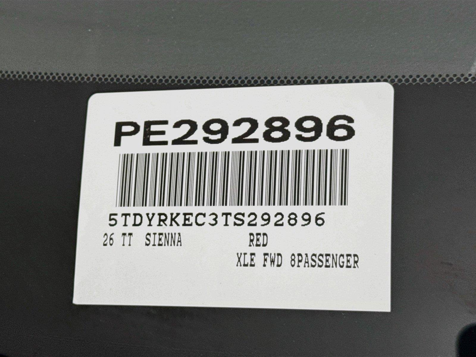 Certified Used 2026 Ruby Flare Pearl Toyota XLE 8-Passenger image 48