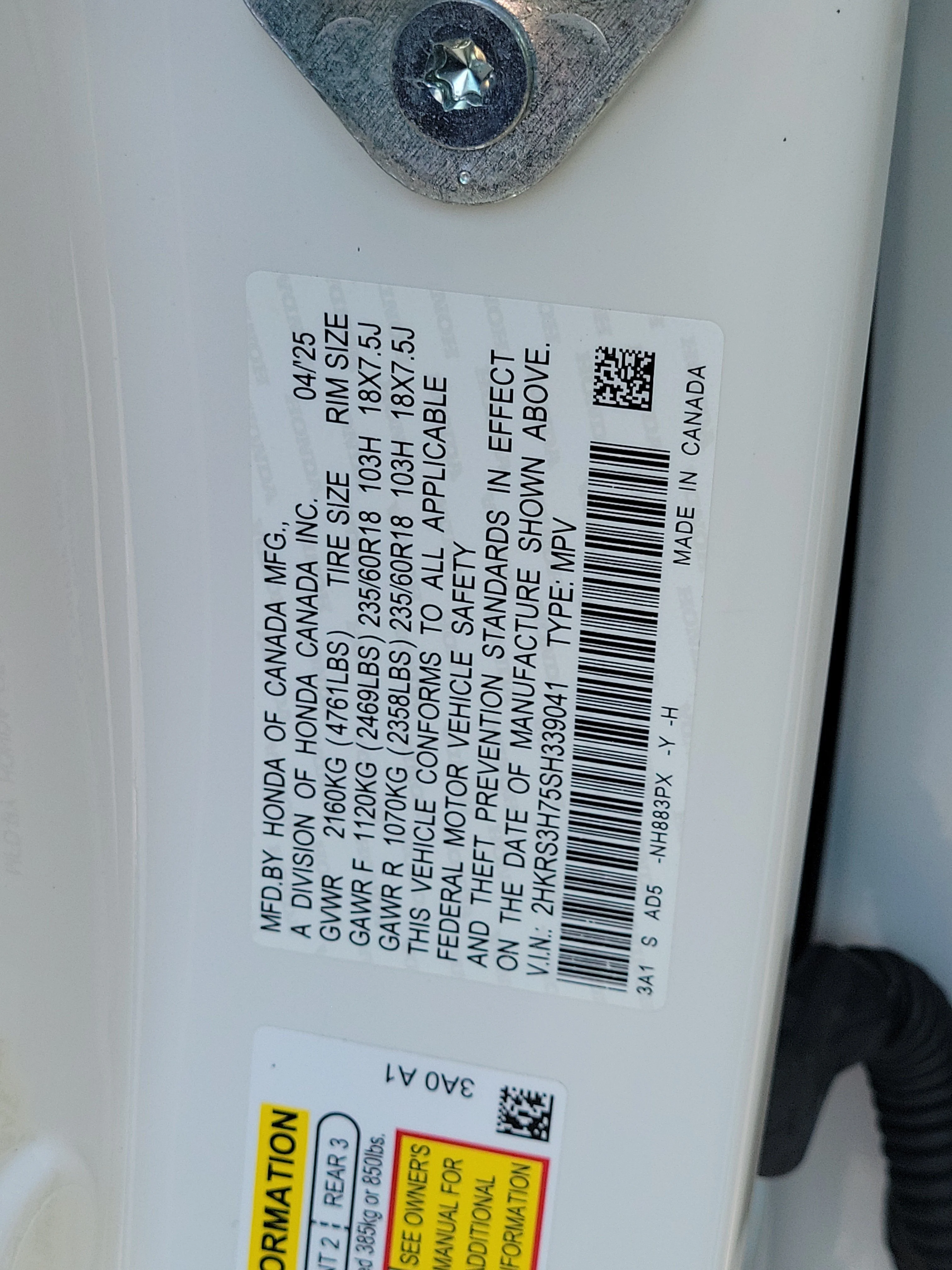 Used 2025 White Honda EX-L image 34