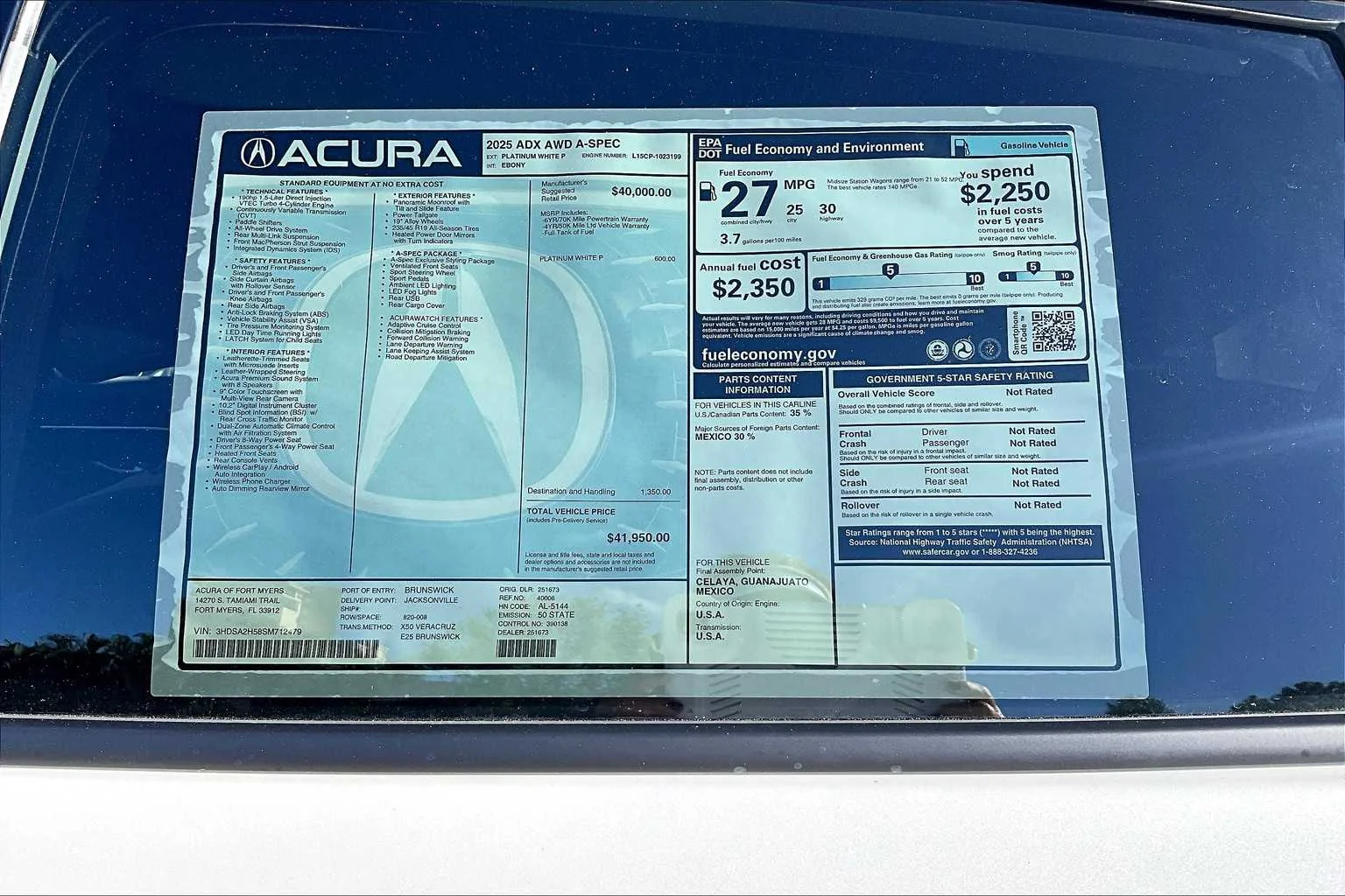 2025 Acura ADX A-Spec Package - Photo 43