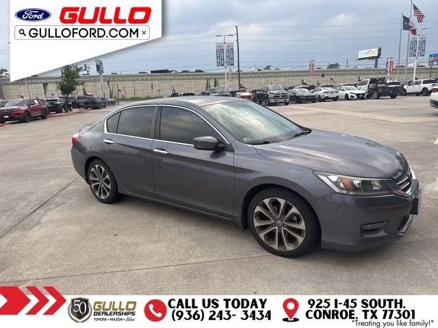 Used 2014 Honda Accord Sport with VIN 1HGCR2F57EA066050 for sale in Conroe, TX