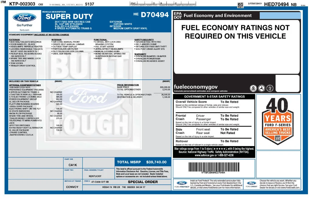 Used 2017 White Ford XL image 2