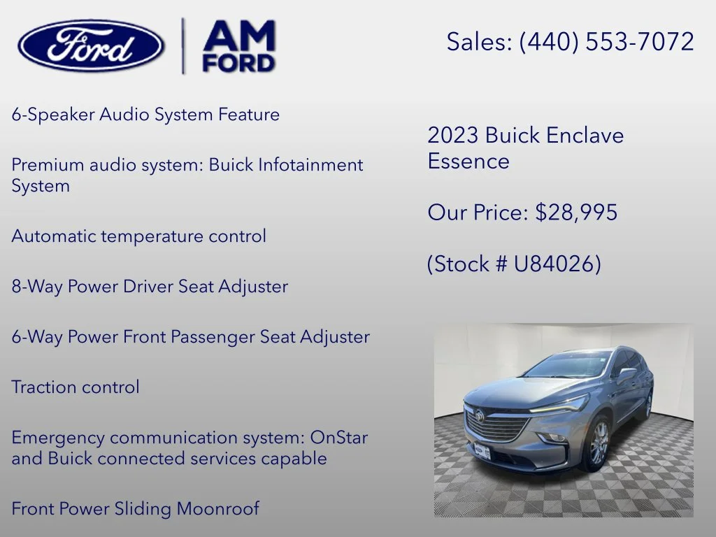 Certified Used 2023 Moonstone Gray Metallic Buick Essence image 18