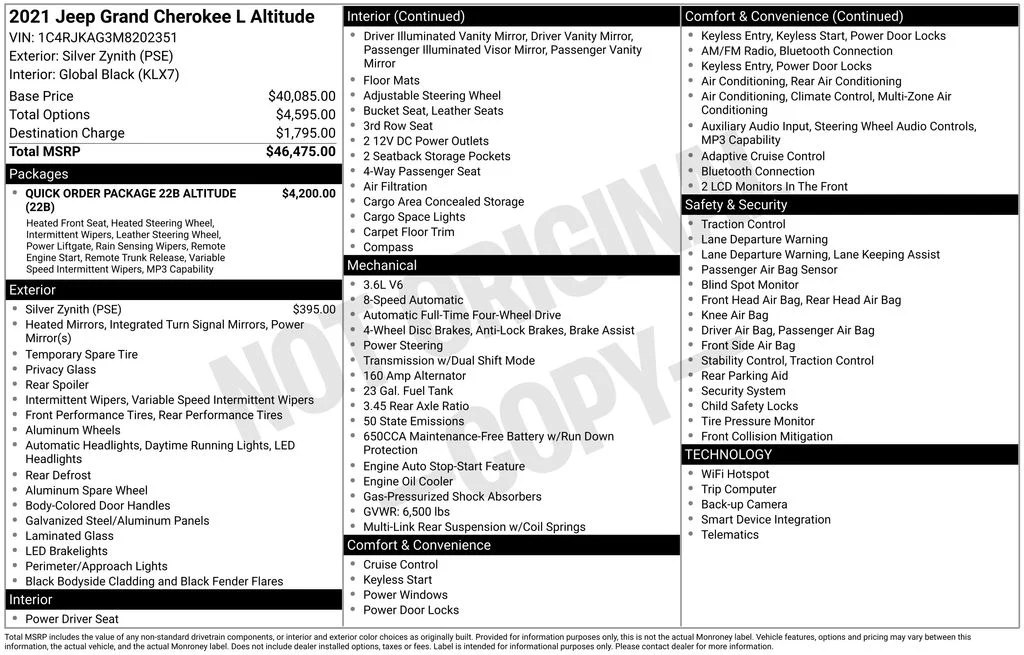 Used 2021 Silver Jeep Altitude image 2