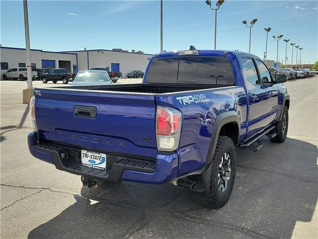 Used 2023 Blue Crush Metallic Toyota TRD Off Road V6 4x4 Double Cab 6 ft. box 140.6 in. image 4