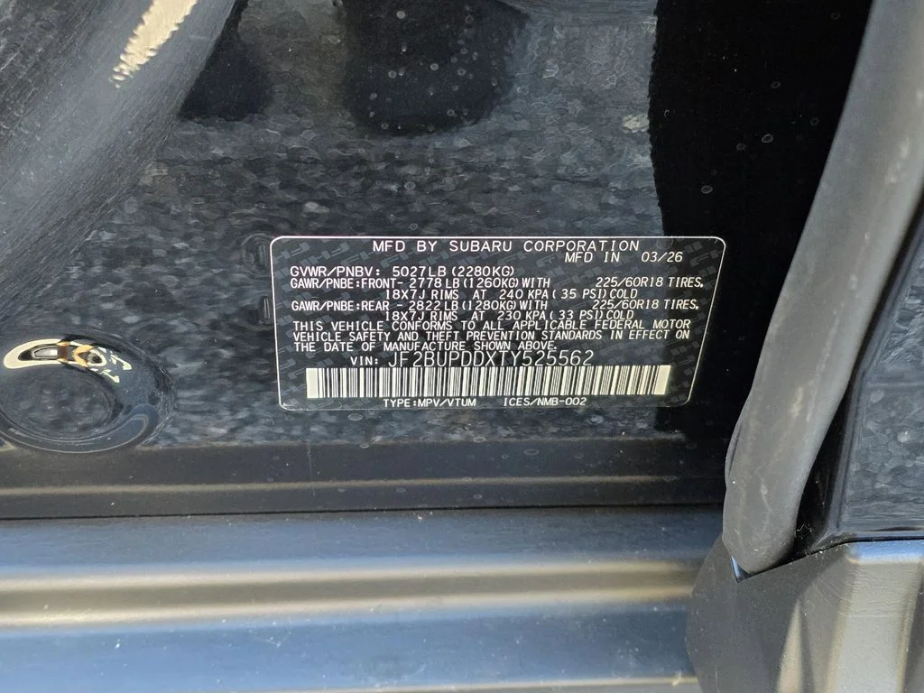 New 2026 Black Subaru Limited image 32