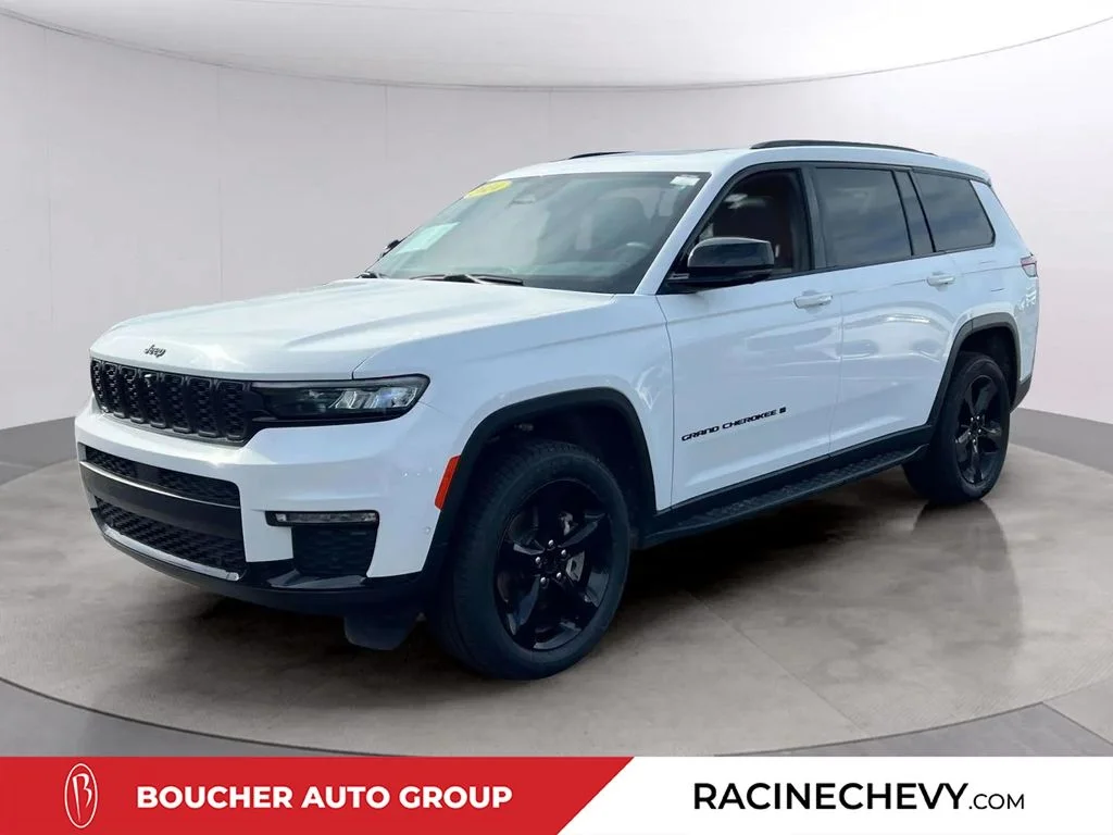 Used 2024 Bright White Clearcoat Jeep Limited image 1