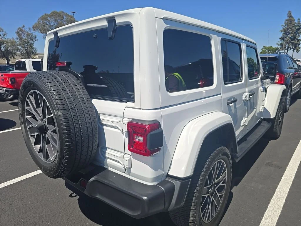 Used 2023 White Jeep Sahara 4xe image 2