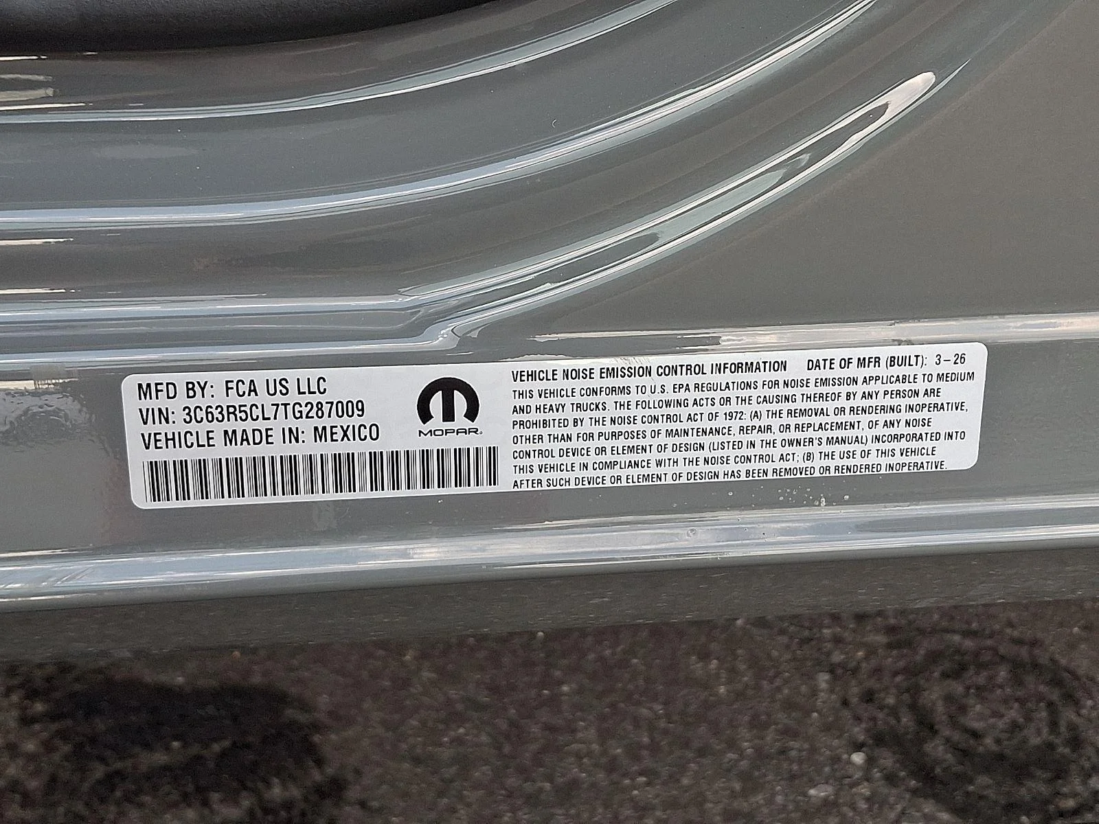 New 2026 Ceramic Gray Clearcoat Ram Tradesman image 17